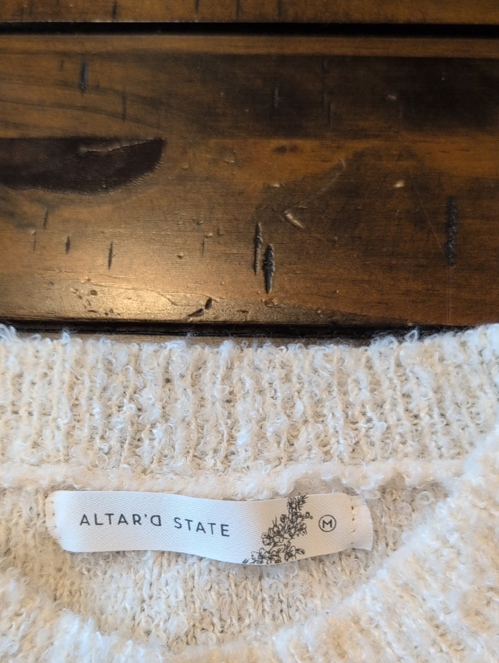 Altar'd State Fuzzy Bow 3D Sweater - Picture 4 of 6